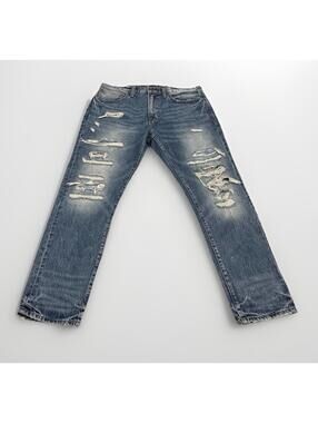 Men’s American Eagle Original Tapper Dark Wash Ripped Jeans Size 32x30
